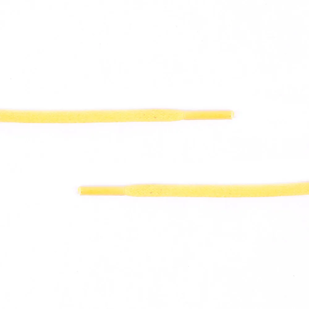 Colored Flat Waxed Shoelaces