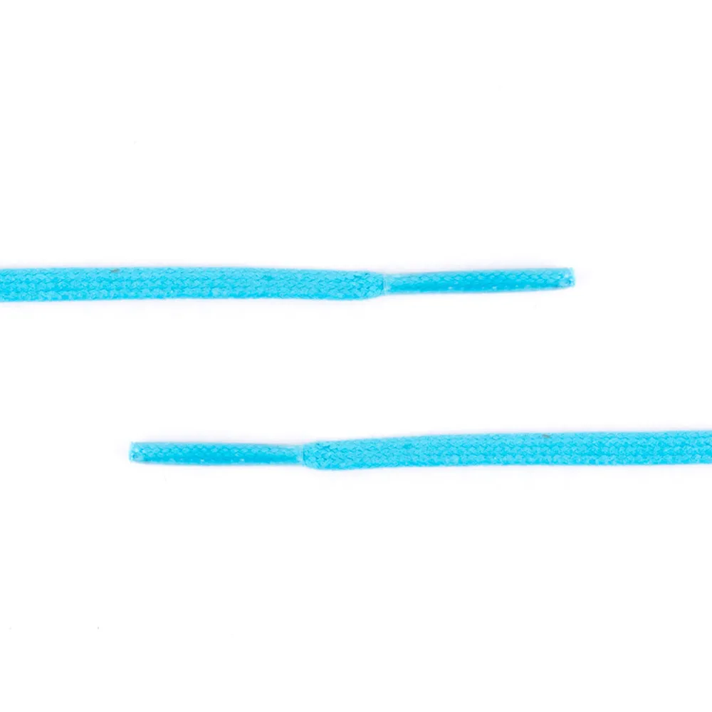 Colored Flat Waxed Shoelaces