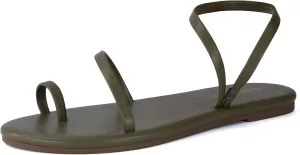 CUSHIONAIRE CHAI Womens Strappy Sandals  Flat Sandals for Women, Comfortable Beach Sandals, Summer Slip-On Shoes, Casual Dressy Sandals