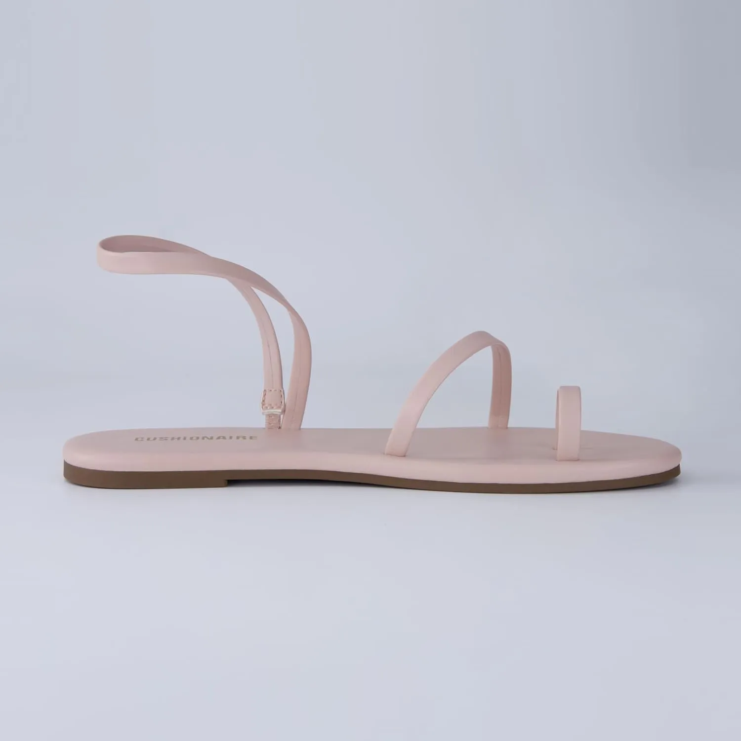 CUSHIONAIRE CHAI Womens Strappy Sandals  Flat Sandals for Women, Comfortable Beach Sandals, Summer Slip-On Shoes, Casual Dressy Sandals