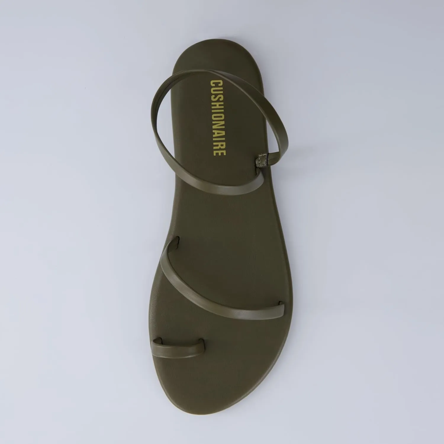 CUSHIONAIRE CHAI Womens Strappy Sandals  Flat Sandals for Women, Comfortable Beach Sandals, Summer Slip-On Shoes, Casual Dressy Sandals