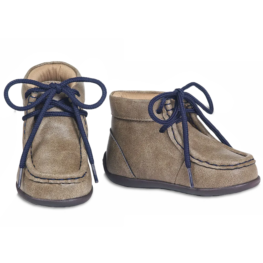Double Carrel Children's Boy Smith Brown Casual Moccasin Shoes 4442702