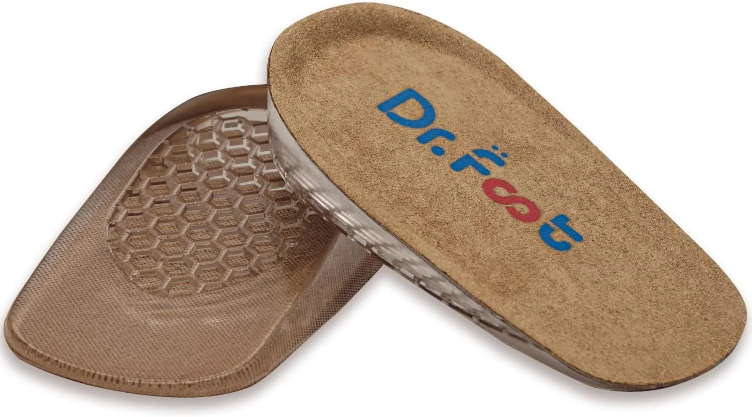 Dr. Foot's Height Increase Insoles, Heel Cushion Inserts, Heel Lift Inserts for Leg Length Discrepancies (Small (1" Height))