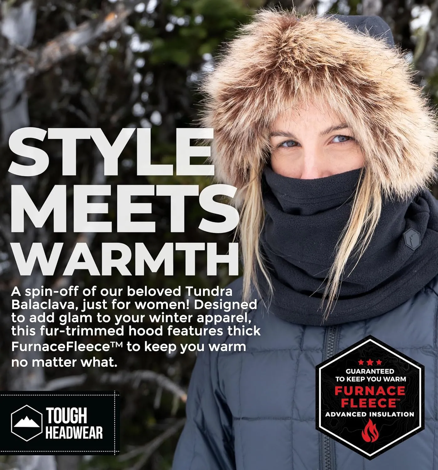 Fleece Balaclava Ski Mask - Winter Face Mask for Men & Women - Face Cover for Extreme Cold Weather Gear Skiing Snowboarding