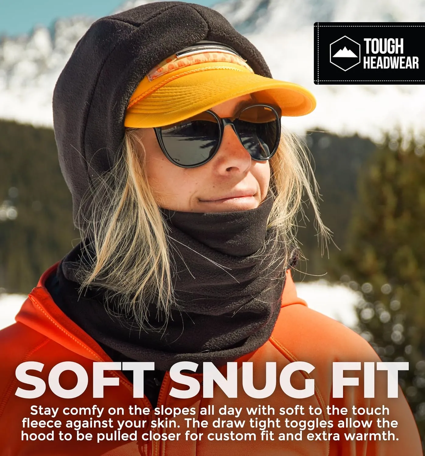 Fleece Balaclava Ski Mask - Winter Face Mask for Men & Women - Face Cover for Extreme Cold Weather Gear Skiing Snowboarding