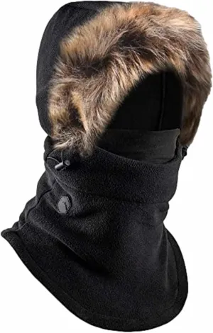 Fleece Balaclava Ski Mask - Winter Face Mask for Men & Women - Face Cover for Extreme Cold Weather Gear Skiing Snowboarding