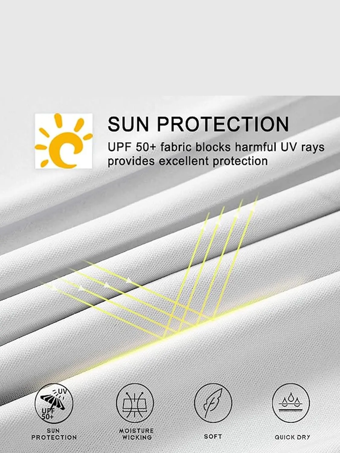 Men's Sun Protection Hoodie Rash Guard Shirts Long Sleeve UPF 50  Swim Fishing Shirt with Hood Lightweight UV SPF