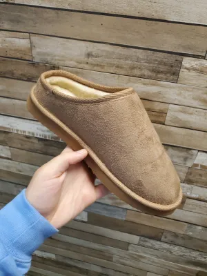 Outwoods Taupe Gallery Fuzzy Slipper