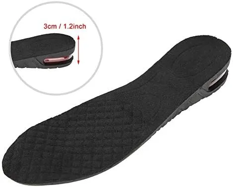 Sonew Height Increase Insoles Elevator Orthotic Shoe Insole Air Up Heel Insole Heel Inserts for Men Women(01# 1 Layer)