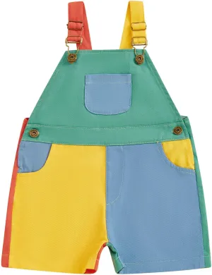TheFound Toddler Boy Girl Romper Overall Shorts Contrast Color Suspender Romper Adjustble Shoulder Strap Newborn Baby Clothes