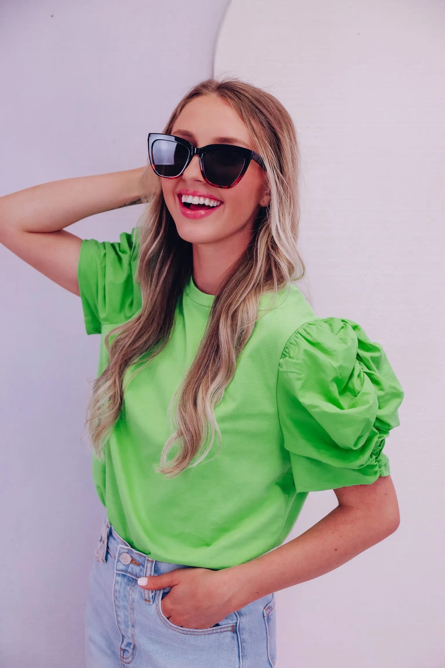 Wide Cat Eye Fashion Sunglasses - Tortoise