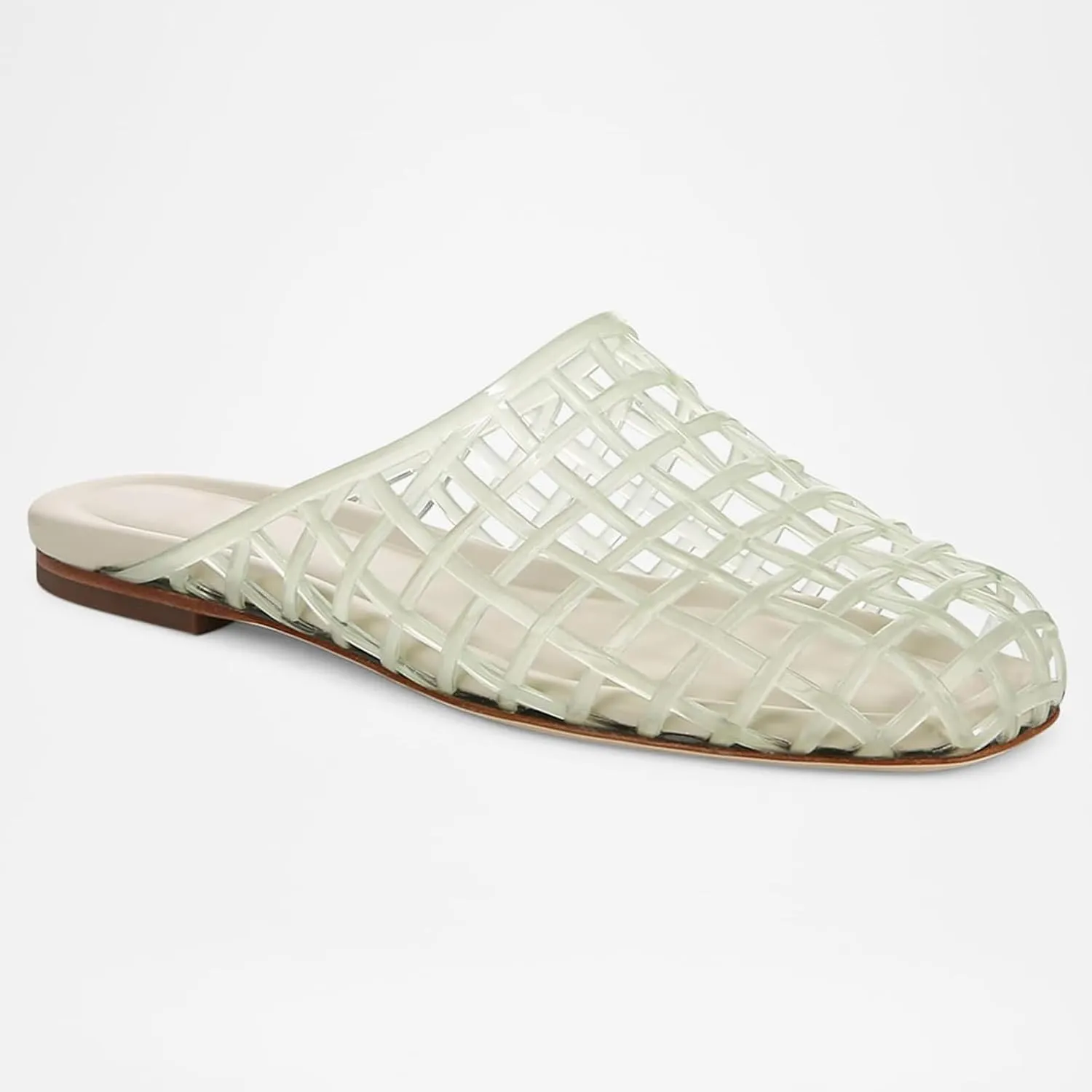Women's Red Jelly Mesh Slides, Comfortable Flat Slip On Sandals, Casual Summer Beach Slippers