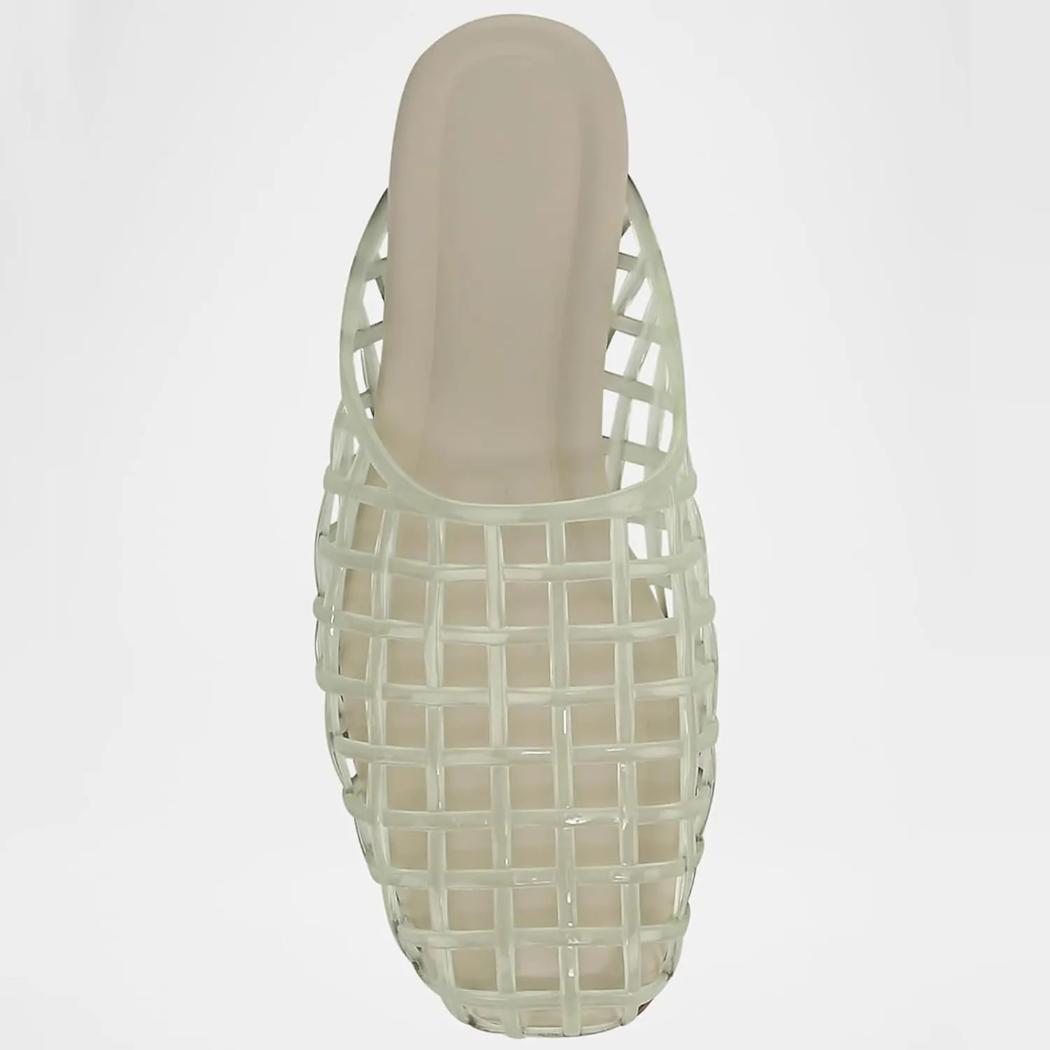 Women's Red Jelly Mesh Slides, Comfortable Flat Slip On Sandals, Casual Summer Beach Slippers